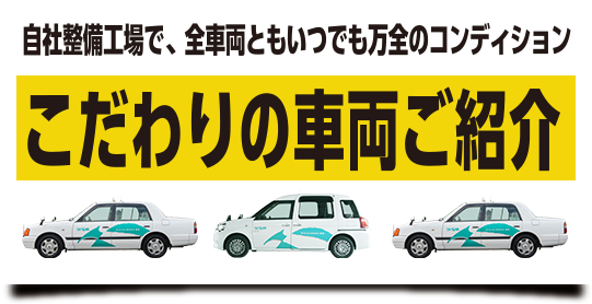 自社整備工場で、全車両ともいつでも万全のコンディション こだわりの車両ご紹介